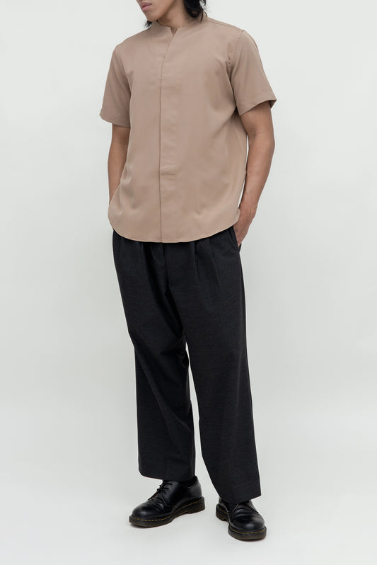 COLLARLESS PART 1 SHORT SLEEVES SHIRT