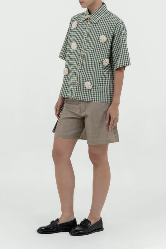 BELL FLOWER SHORT SLEEVE SHIRT