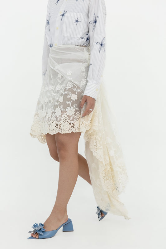 ROSEY DRAPE MINI SKIRT