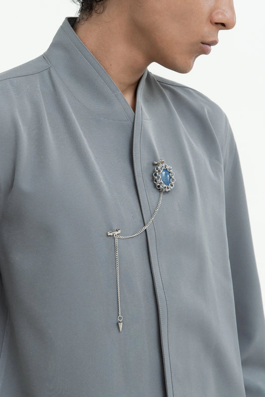 DE BROOCH BLUE DRAGON VEIN