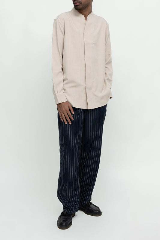 COLLARLESS PART 1 LONGSLEEVES SHIRT