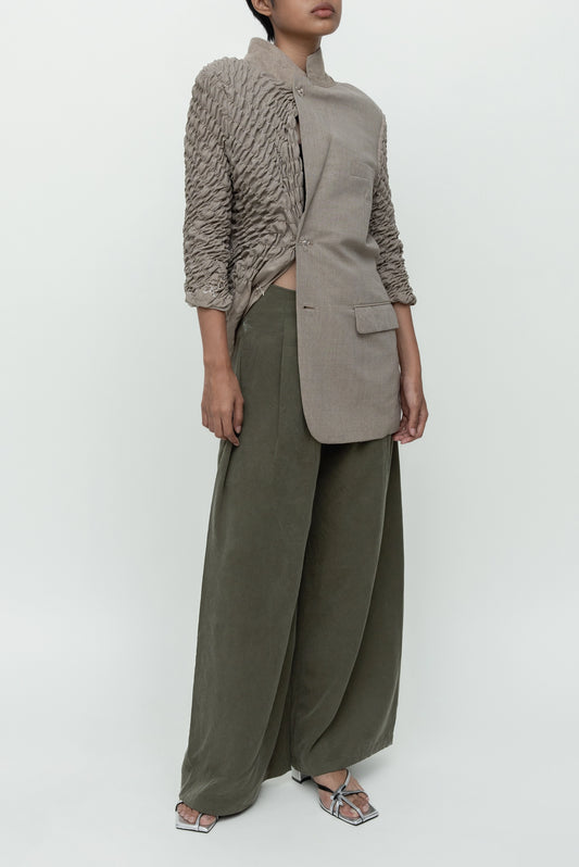 SLANTED SHIRT BROWN 83