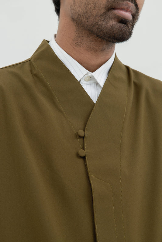 COLLARLESS MANDARIN 2 BUTTONS