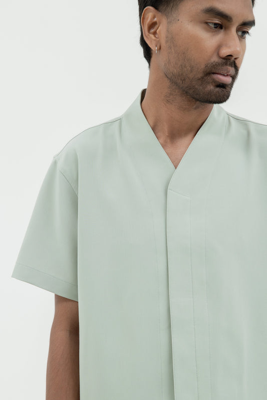 COLLARLESS SHORT SLEEVES SHIRT PART 5