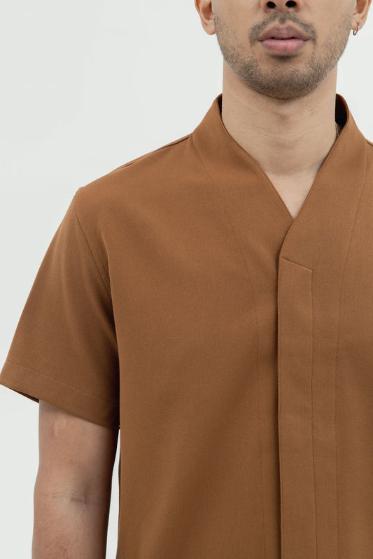 COLLARLESS SHORT SLEEVES SHIRT PART 5