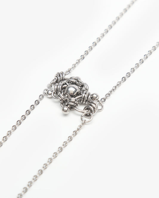 BOLO NECKLACE STAINLESS STEEL BEAD
