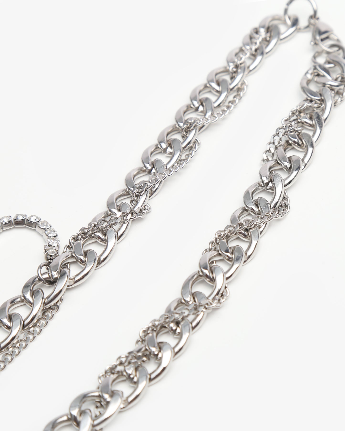 Nyx Necklace Silver/Black