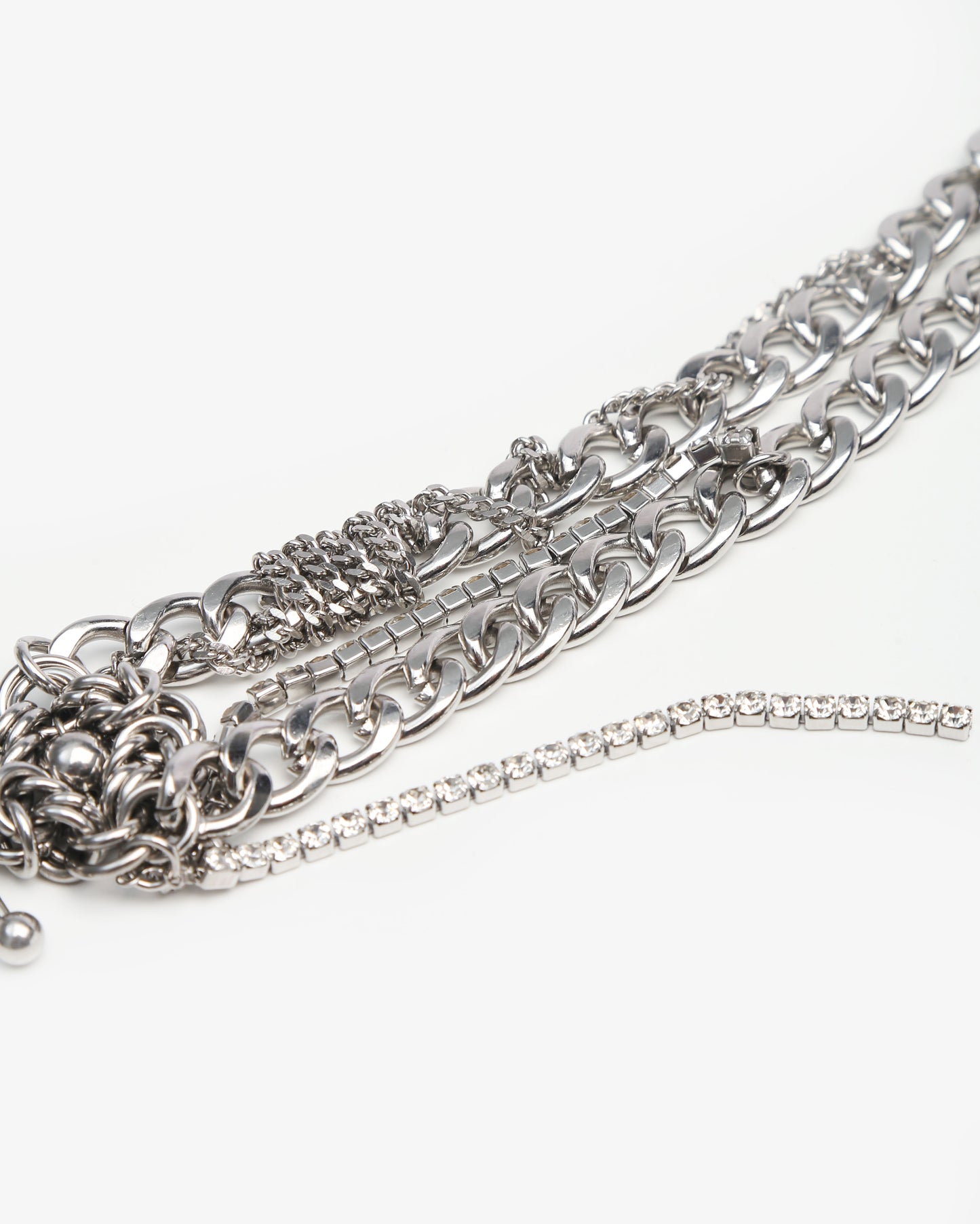 Cressida Necklace Silver/Red