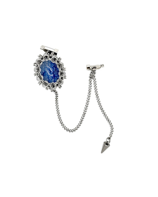 DE BROOCH BLUE DRAGON VEIN