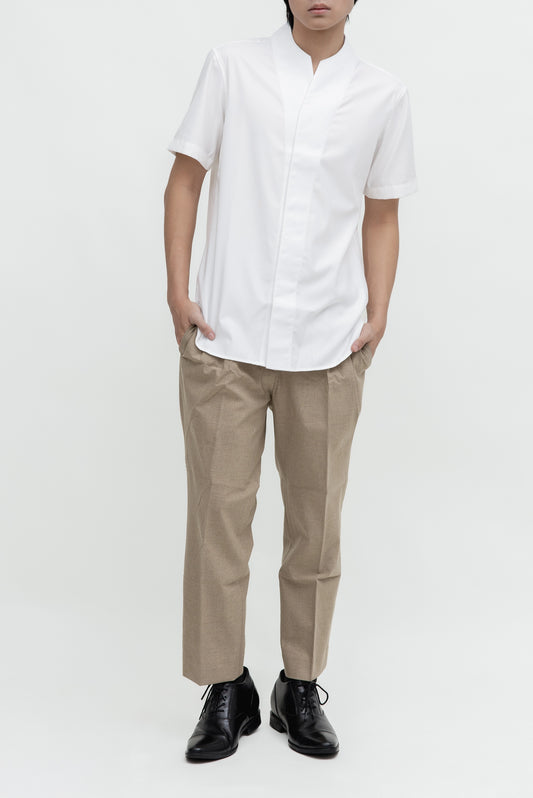 COLLARLESS PART 1 SHORT SLEEVES SHIRT