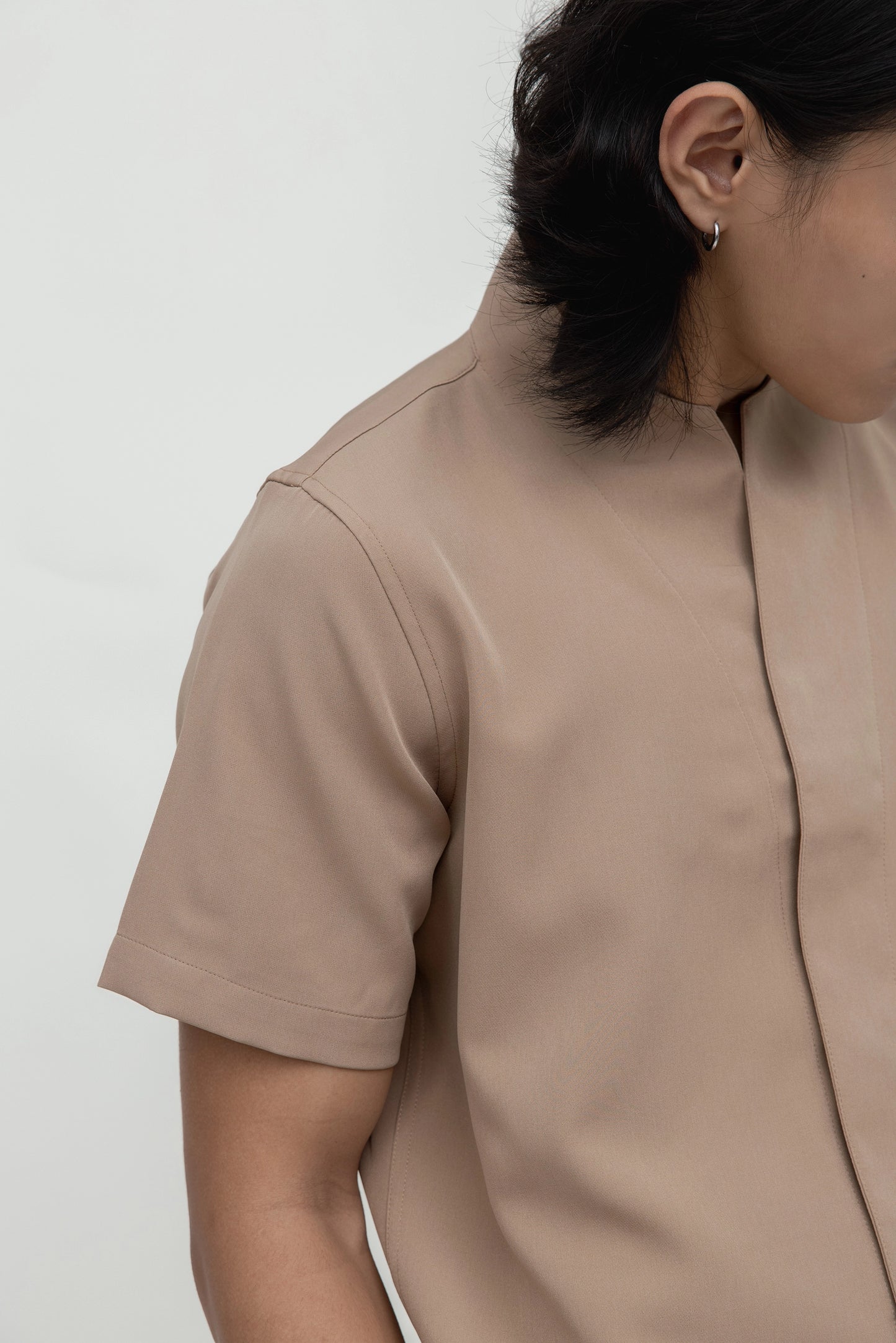 COLLARLESS PART 1 SHORT SLEEVES SHIRT