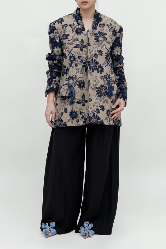 NOIR BLOOM ROPE BLAZER