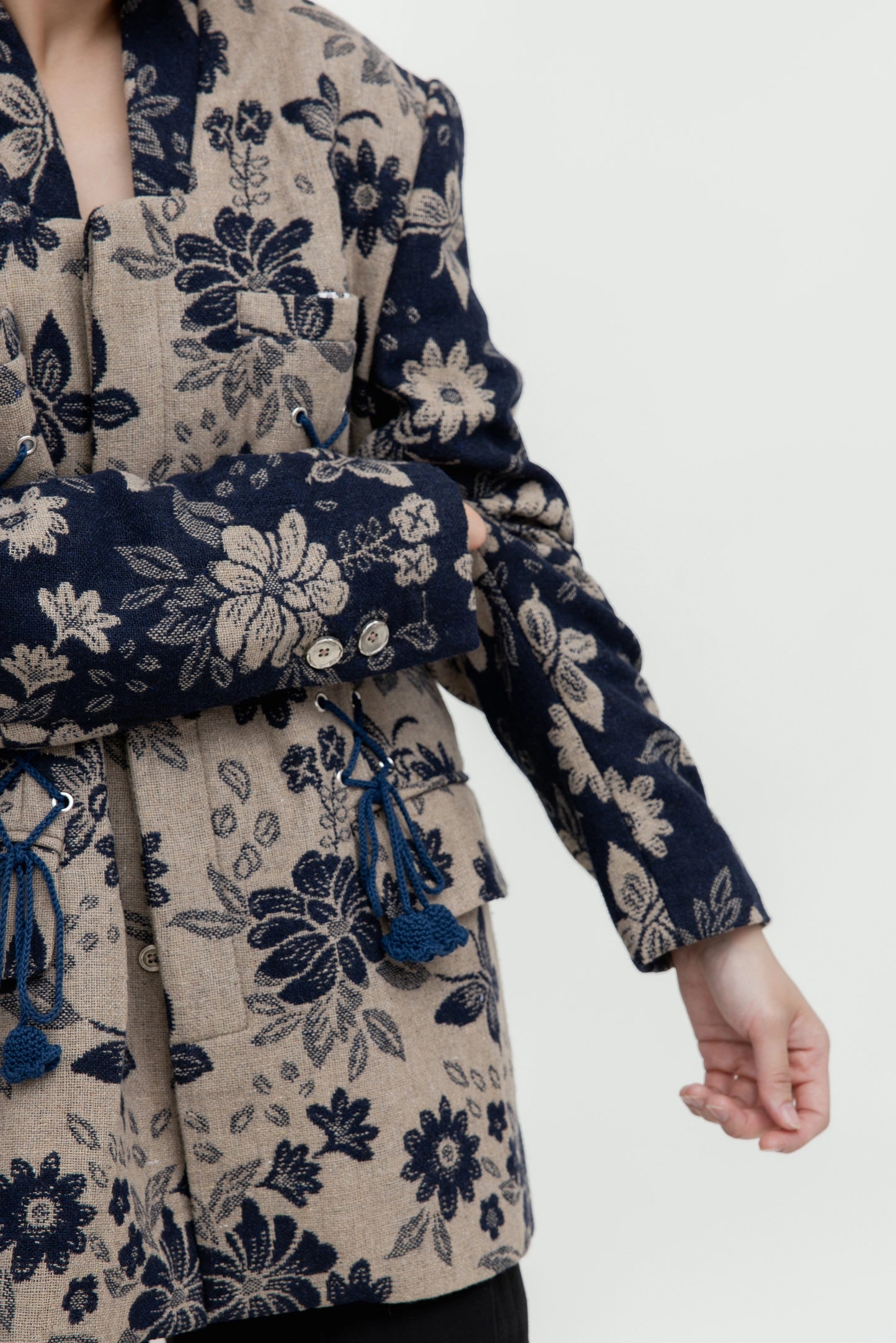 NOIR BLOOM ROPE BLAZER