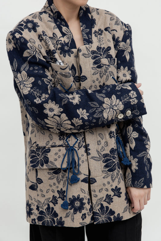 NOIR BLOOM ROPE BLAZER