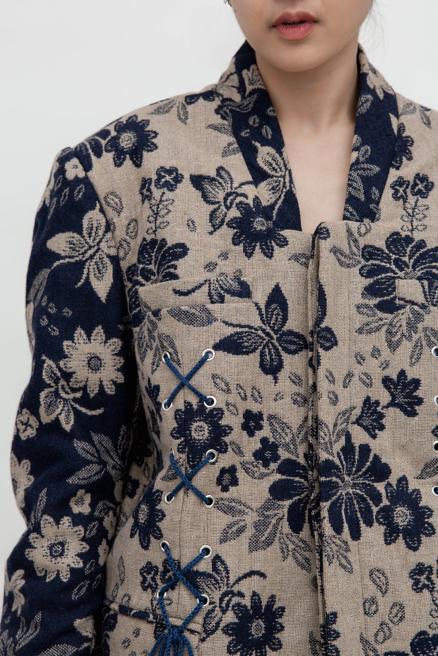 NOIR BLOOM ROPE BLAZER