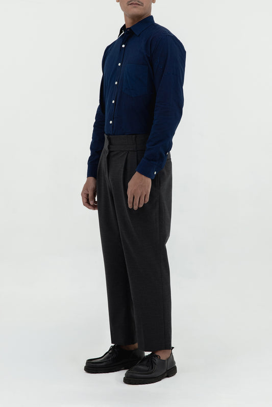 CLASSIC PANTS W/ PLEATS AND HALF BELT LP