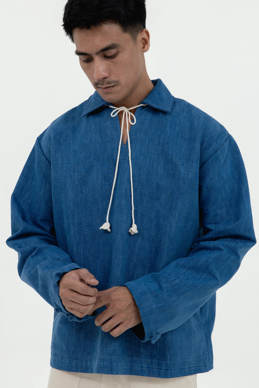 CURT BACK SHIRT DENIM