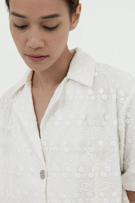 SHELLY LAYERED SHORT SLEEVE SHIRT