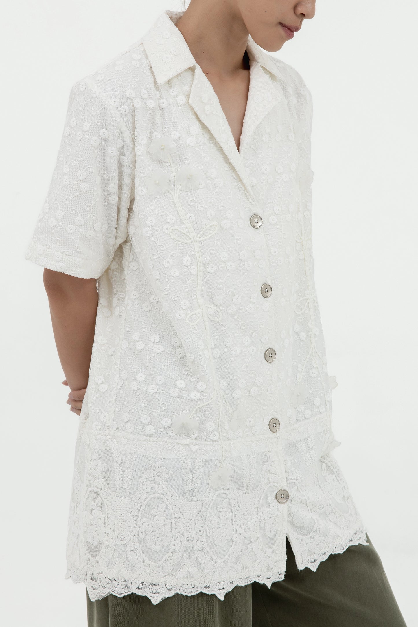 SHELLY LAYERED SHORT SLEEVE SHIRT