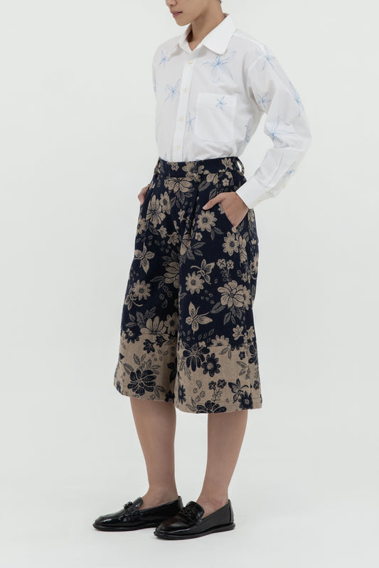 NOIR BLOOM CAPRI TROUSER