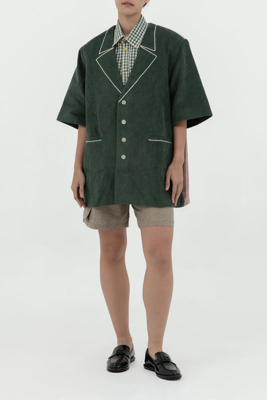 HYDRA GREEN SHORT SLEEVE BLAZER