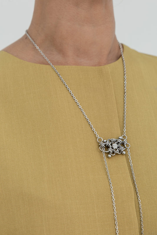 BOLO NECKLACE STAINLESS STEEL BEAD