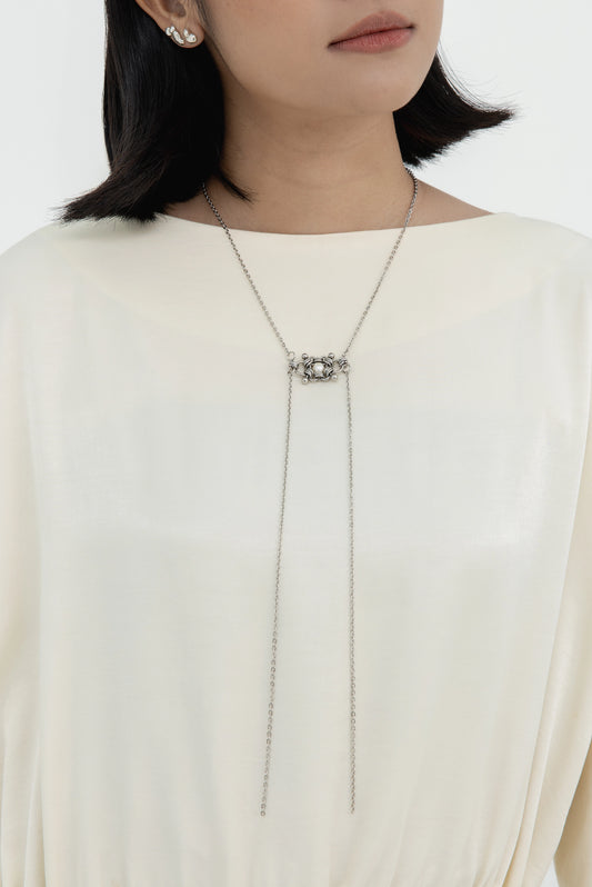 BOLO NECKLACE FRESHWATER PEARL