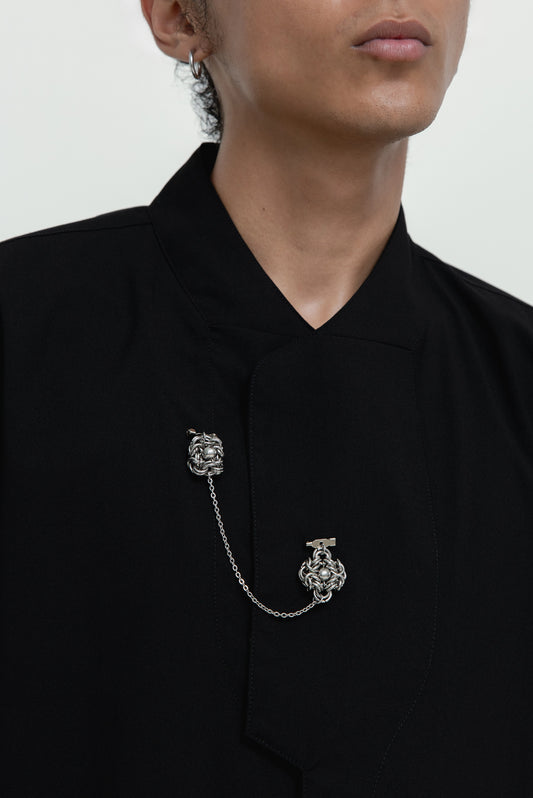 ZAT BROOCH STAINLESS STEEL BEAD