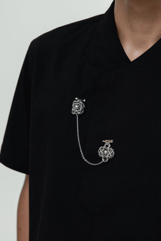 ZAT BROOCH STAINLESS STEEL BEAD