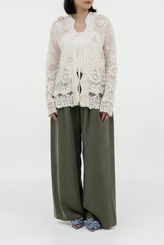 JOYCE LAYERED LACE BLAZER