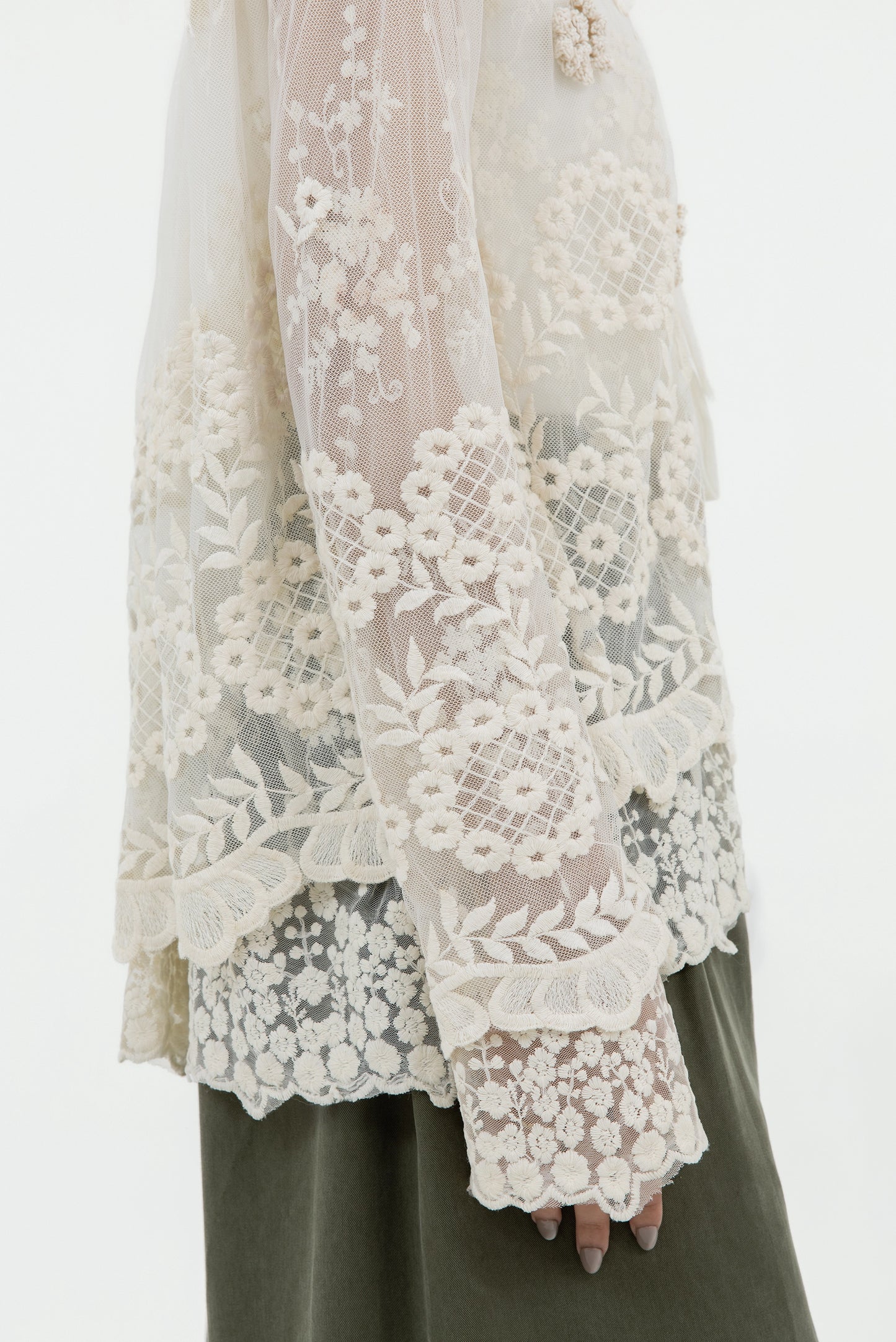 JOYCE LAYERED LACE BLAZER