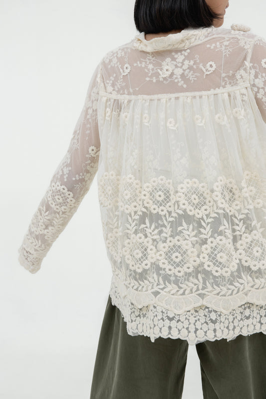 JOYCE LAYERED LACE BLAZER