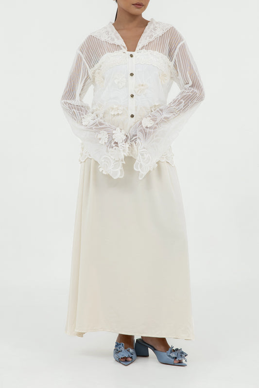 BREEZE WHITE LACE SHIRT
