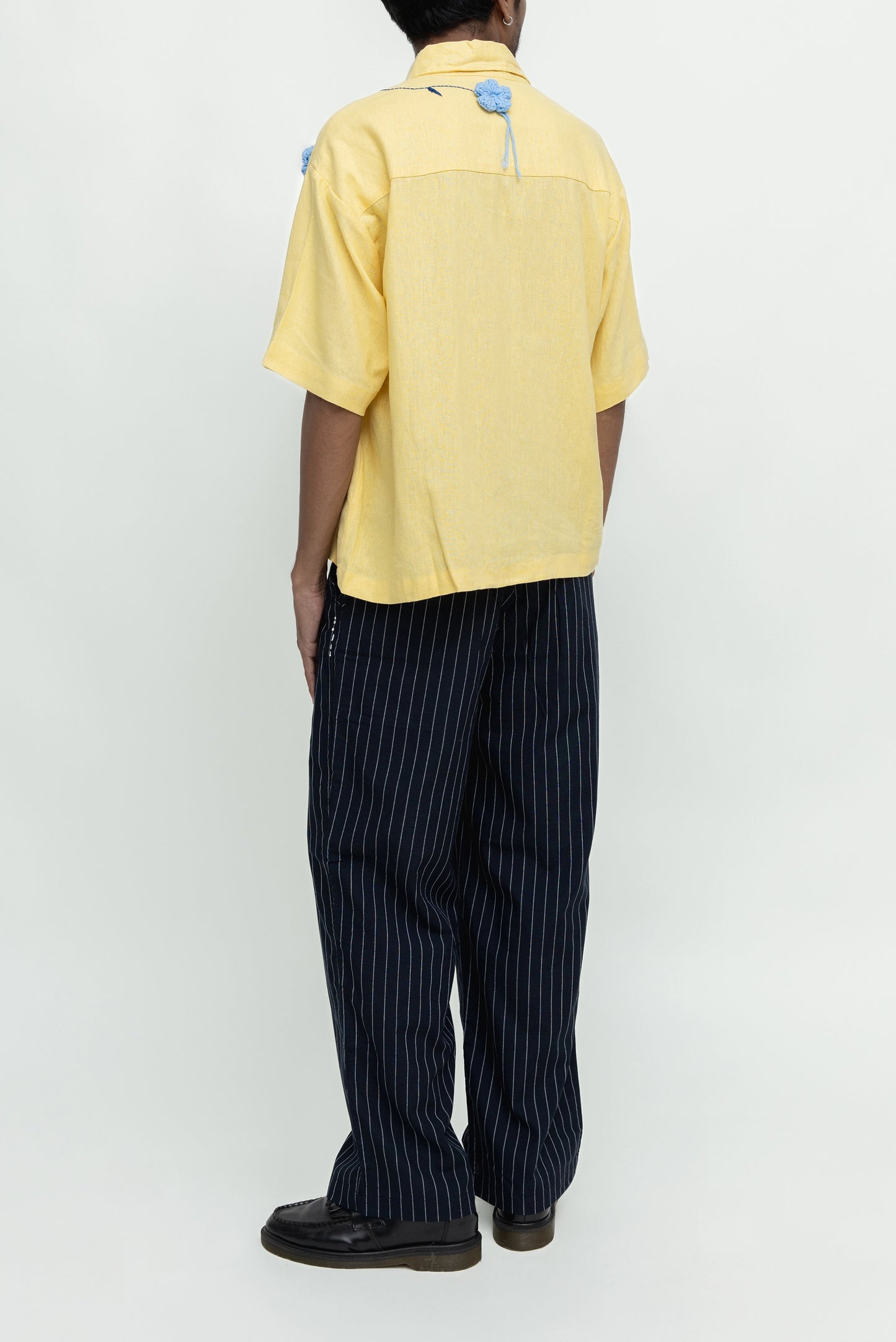 FLOWER VINE CROCHET SHIRT