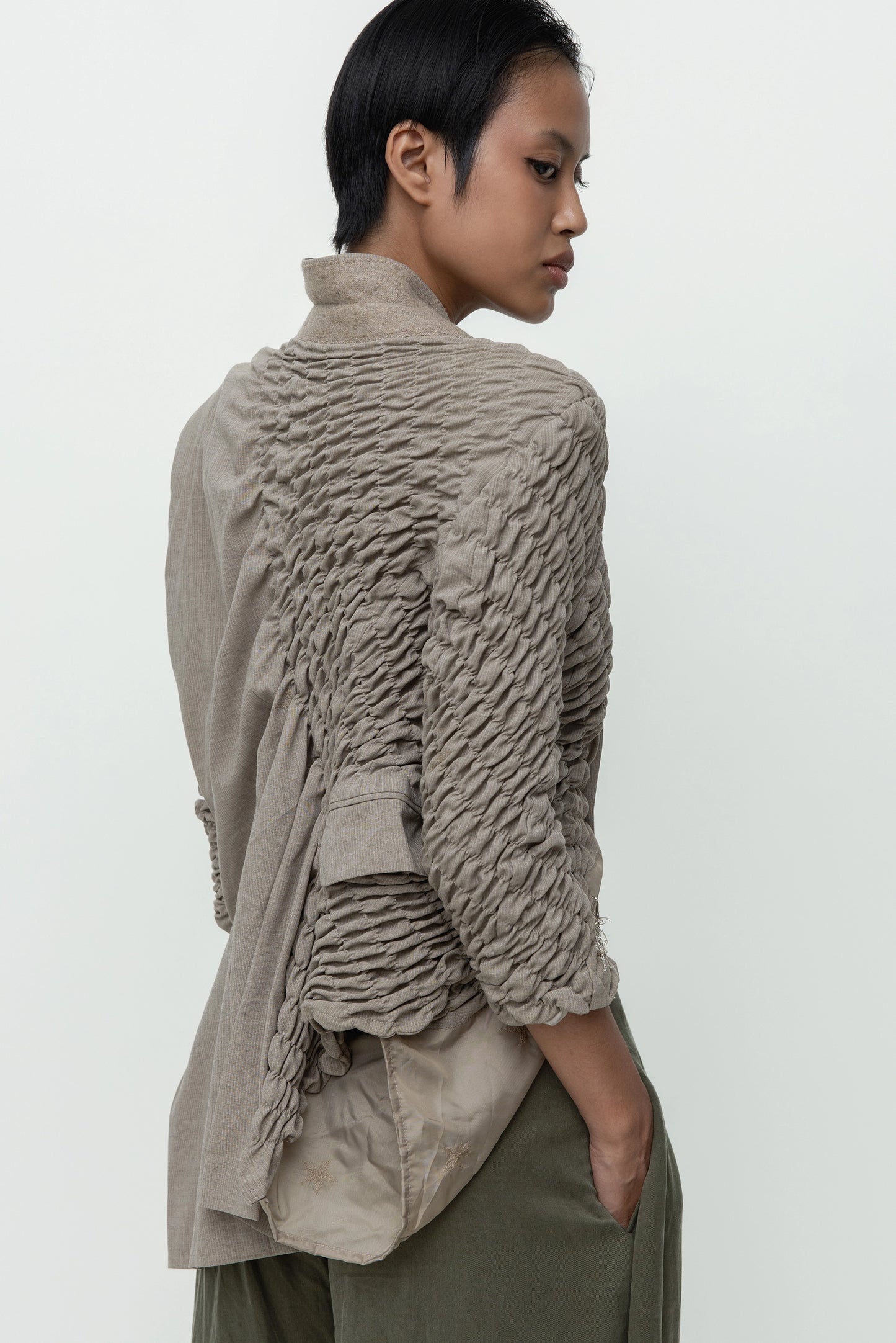 SLANTED SHIRT BROWN 83