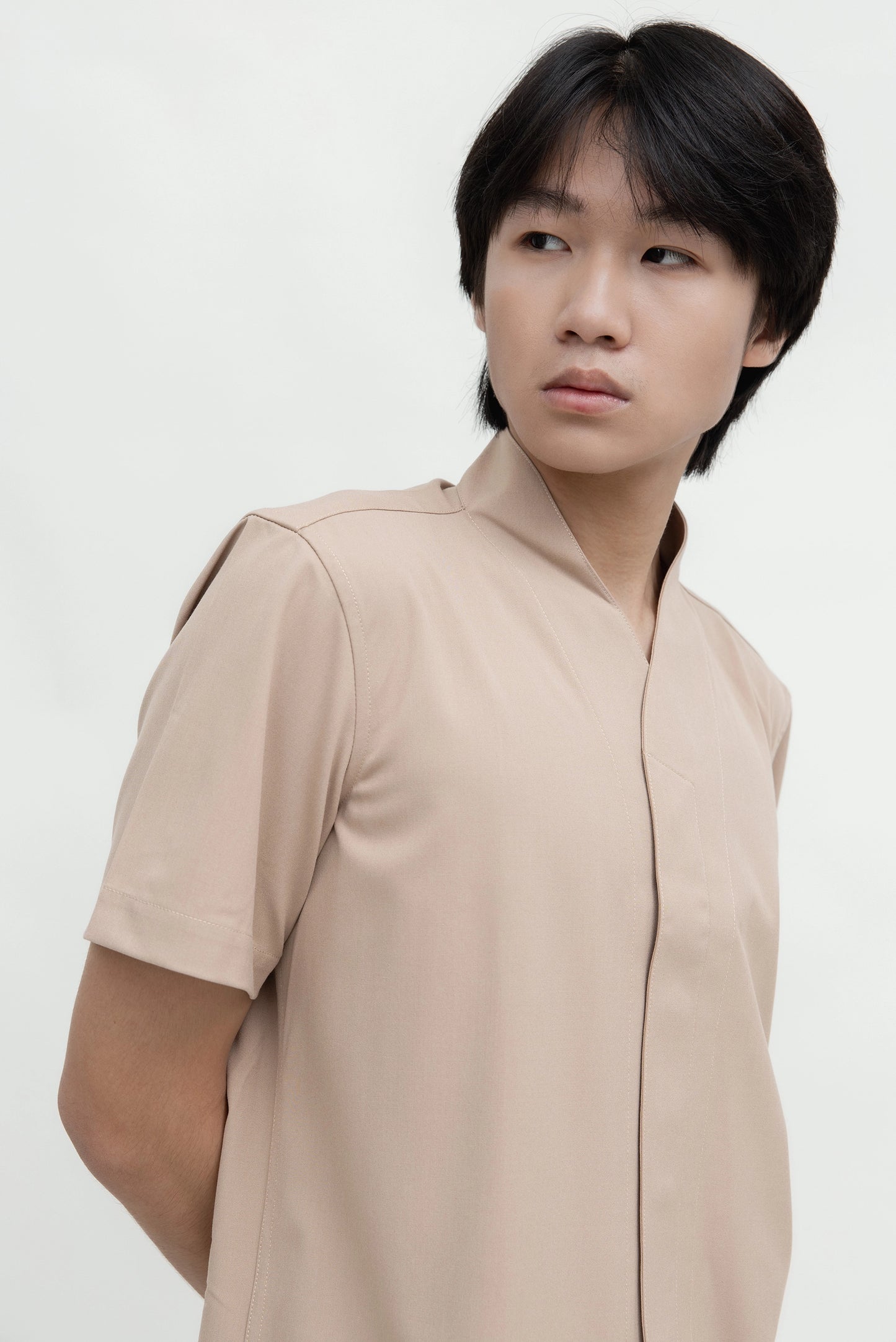 COLLARLESS SHORT SLEEVES SHIRT PART 6