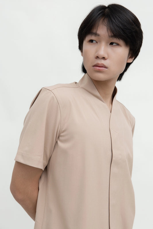 COLLARLESS SHORT SLEEVES SHIRT PART 6