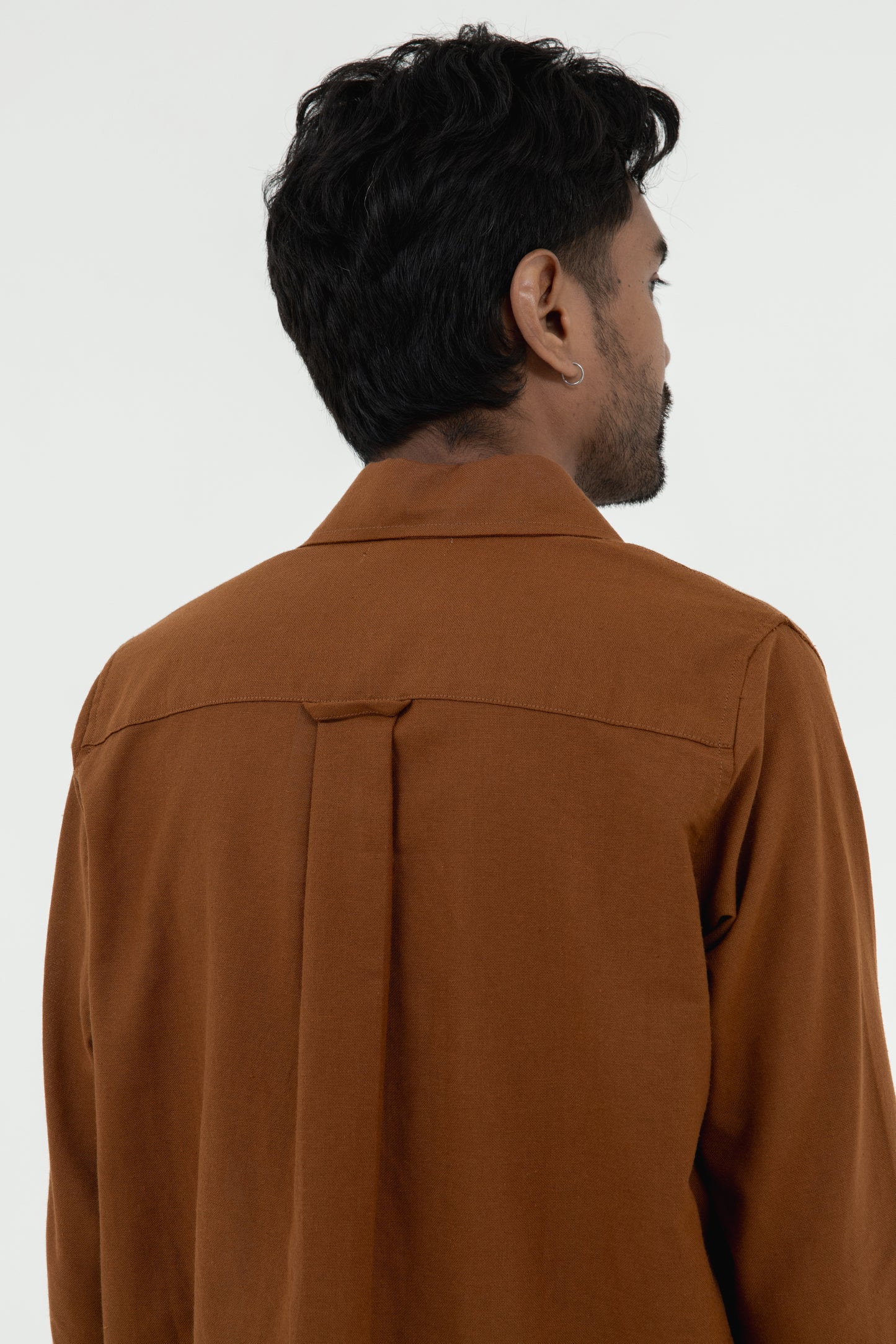 BROWN LONG SLEEVE SHIRT