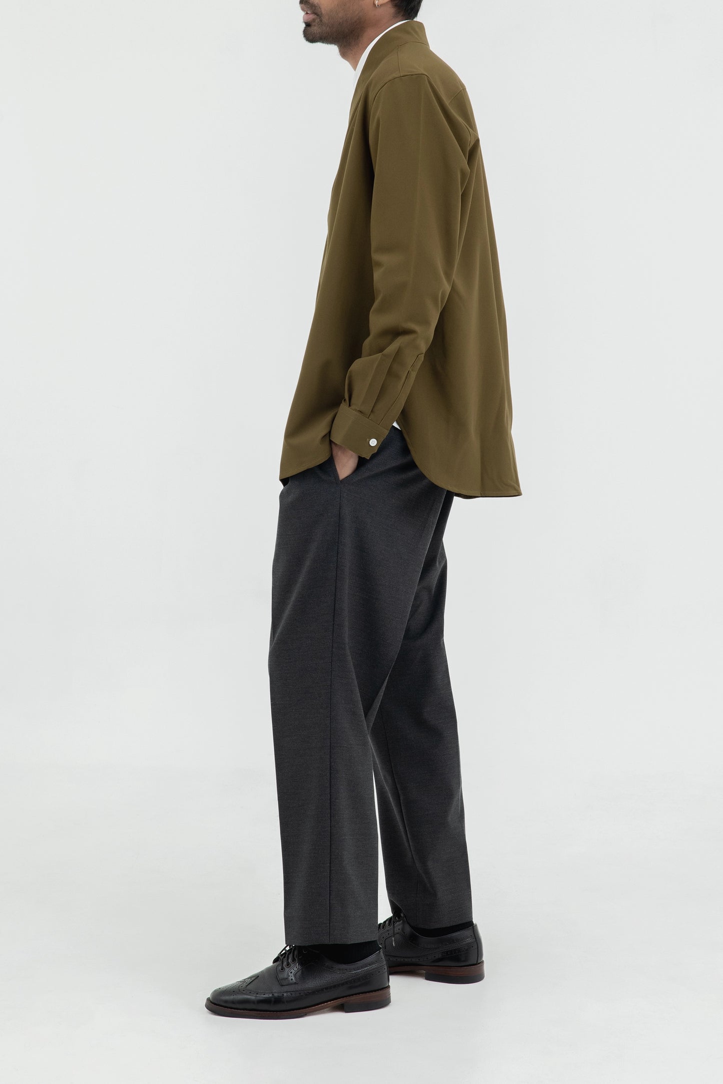 COLLARLESS MANDARIN 2 BUTTONS