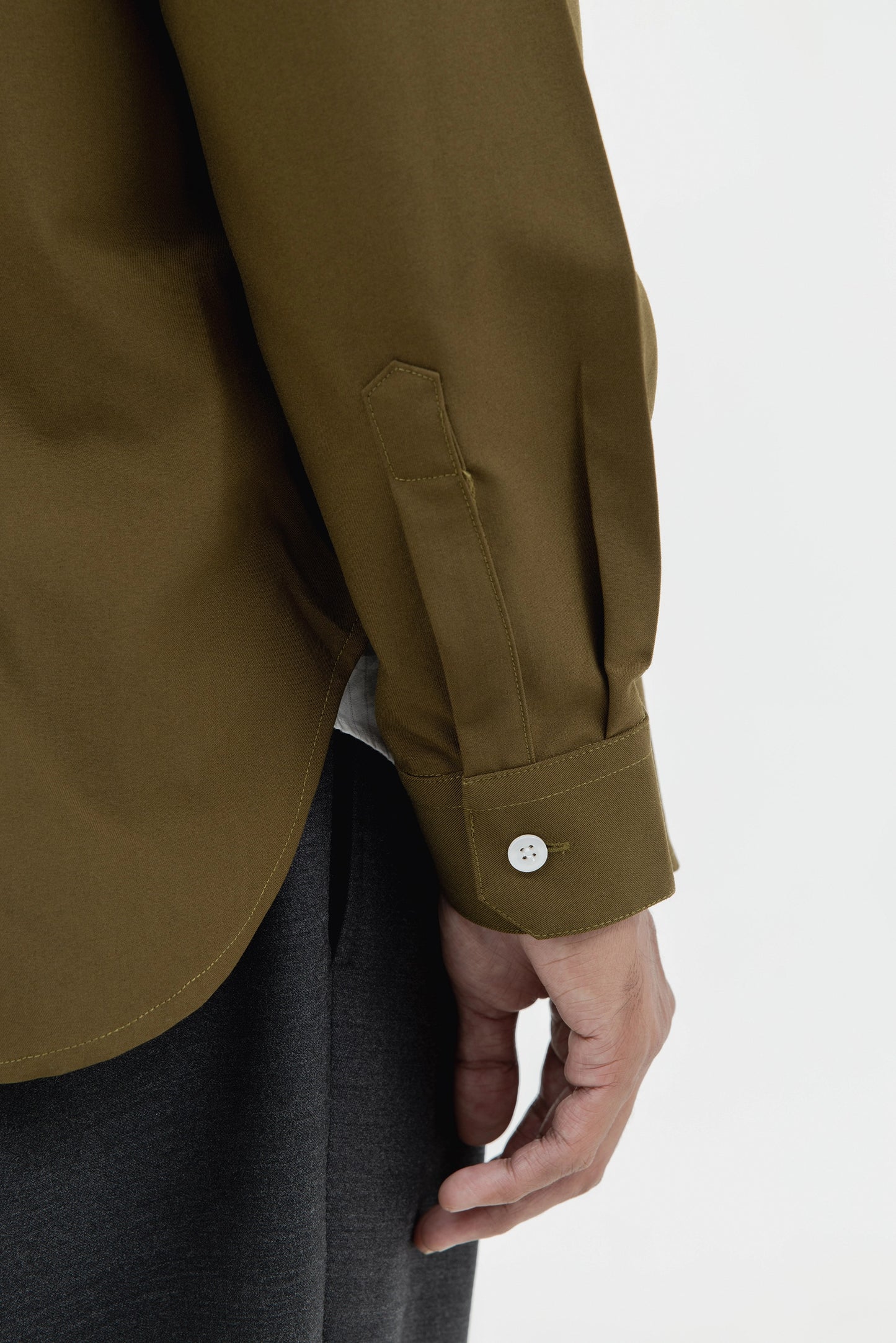 COLLARLESS MANDARIN 2 BUTTONS