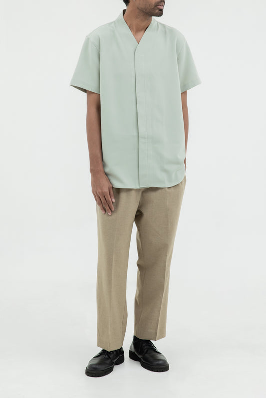 COLLARLESS SHORT SLEEVES SHIRT PART 5
