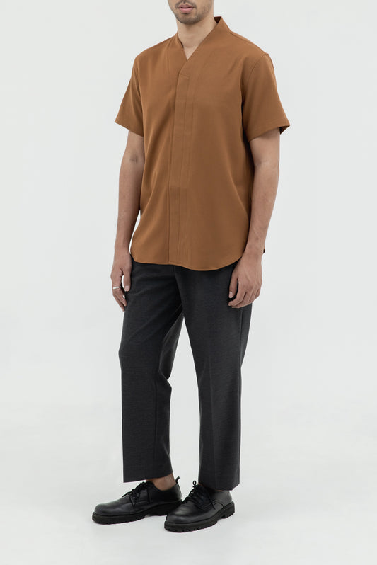 COLLARLESS SHORT SLEEVES SHIRT PART 5